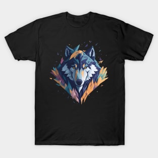 Geometeric Wolf Head T-Shirt